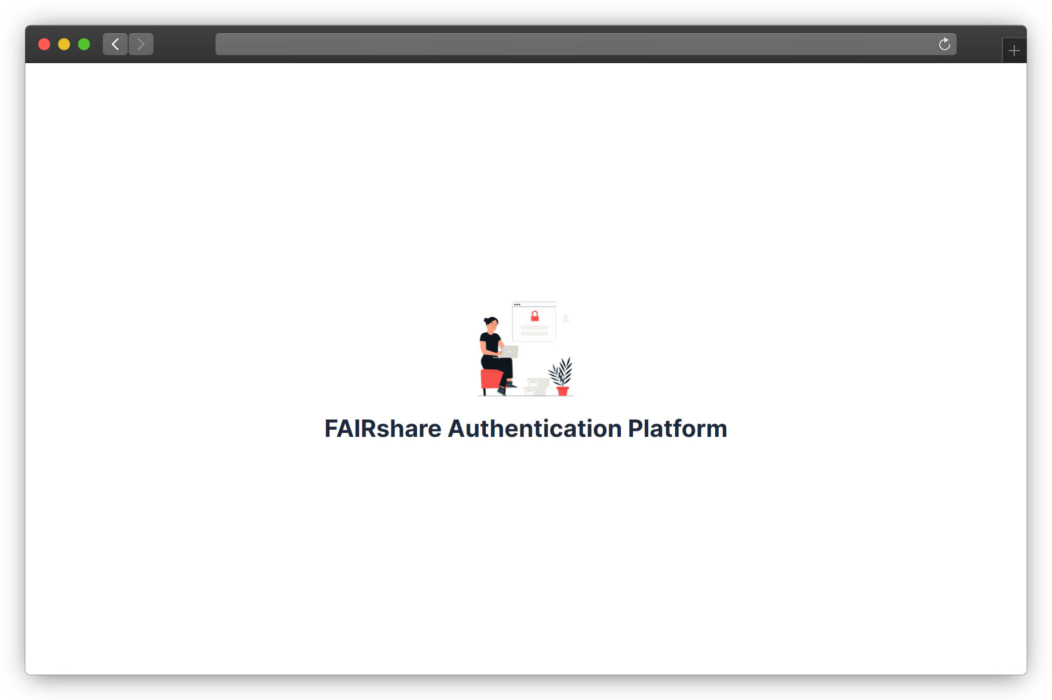 screenshots of FAIRshare Authentication